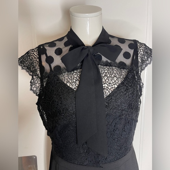 Adelyn Rae - Devon Lace & Woven Wide Legged Jumpsuit - Picture 3 of 16